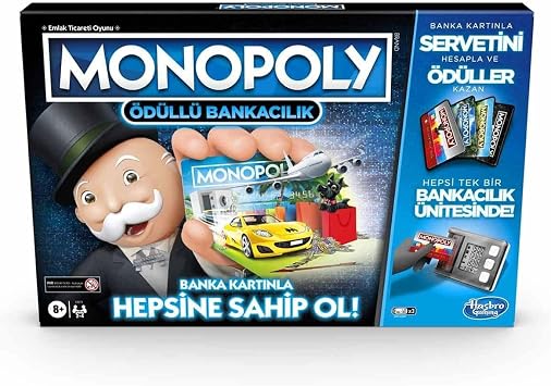 Hasbro Gaming Monopoly Award Winning Banking Box Game, 8+ years old, 2-4 players