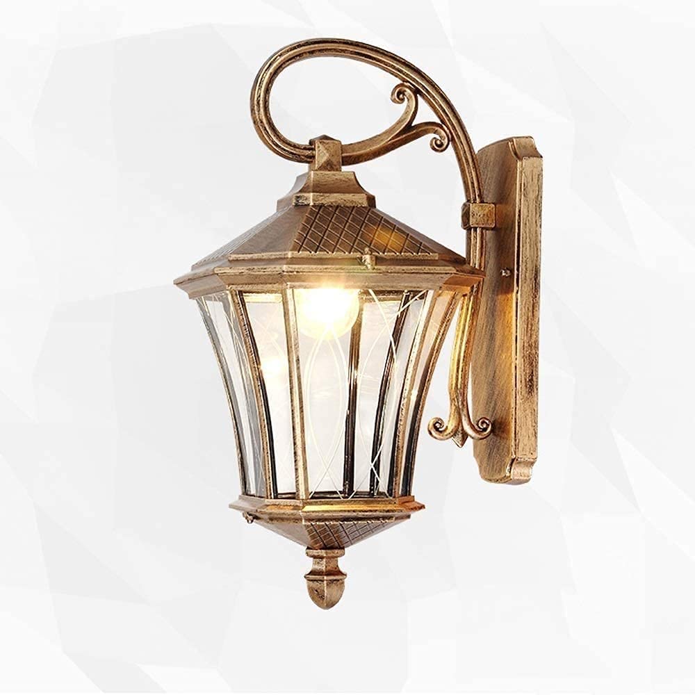 Lanterne en verre vintage E27 applique de prestige pour grande villa