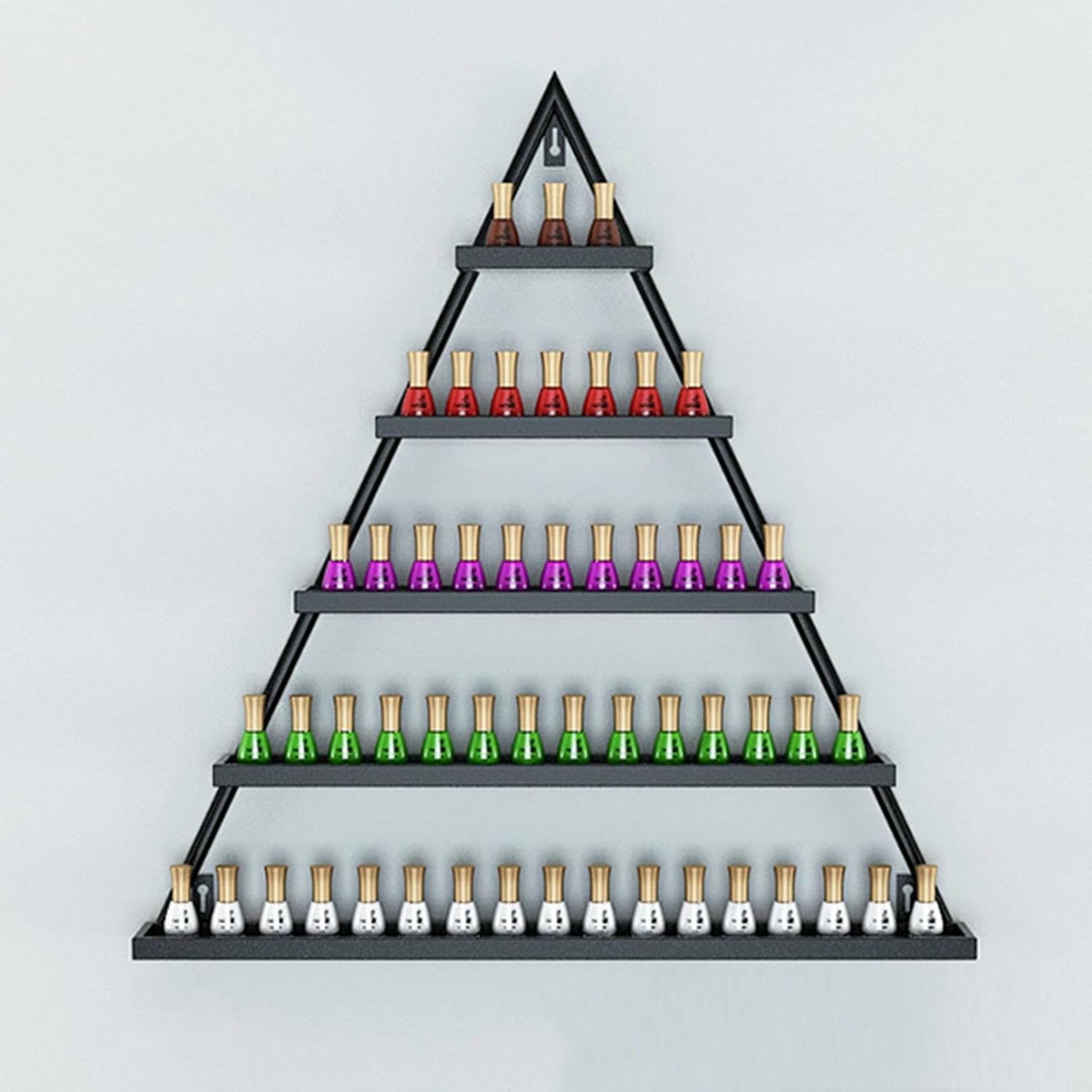 Présentoir mural pour vernis à ongles et huiles essentielles étagère triangle salon