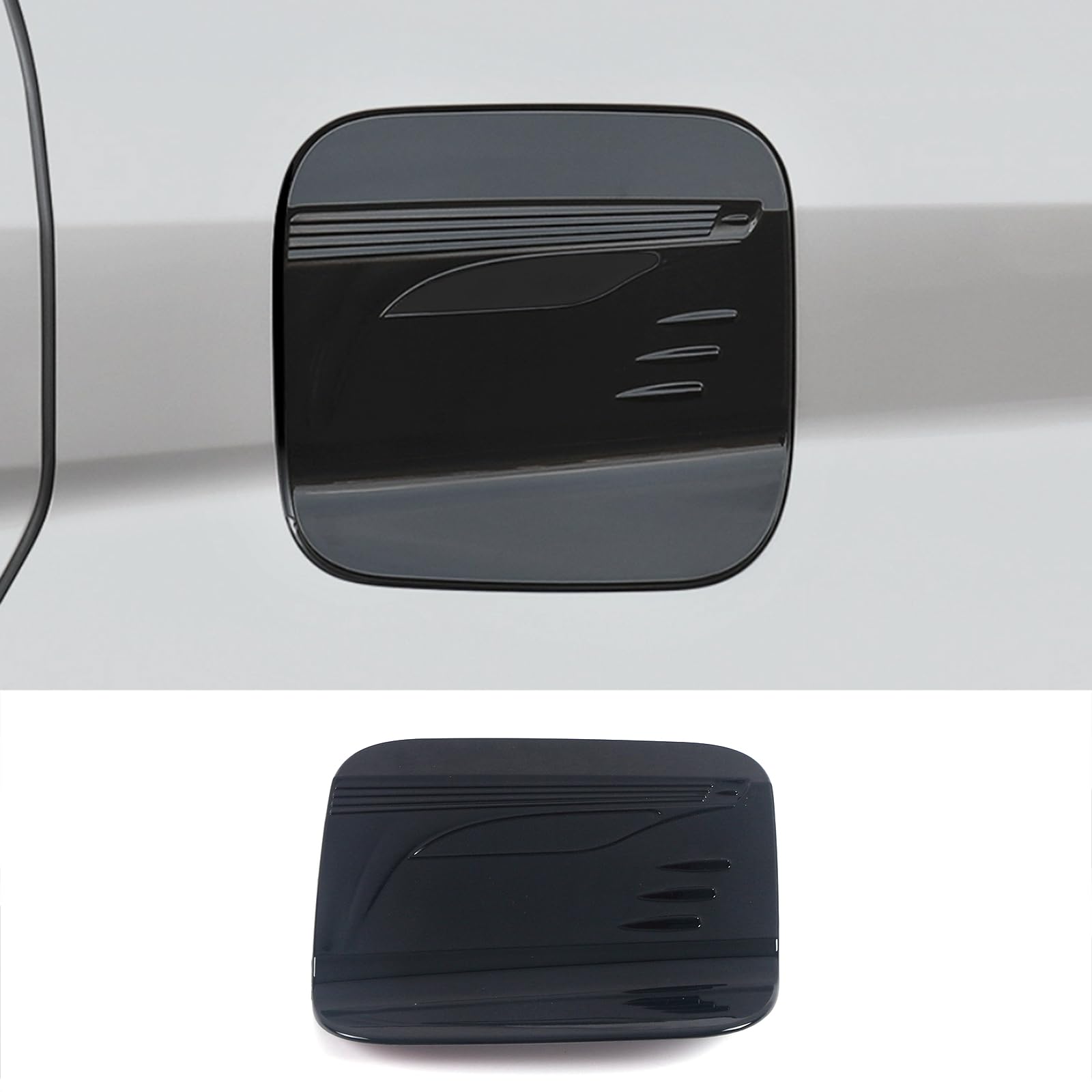 KELEIMAI Car Accessories Fit For Toyota Sienna 2021 2022 2023 2024 2025 Exterior Gas Fuel Tank Cover Trims (Glossy Black) ABS 1 PC