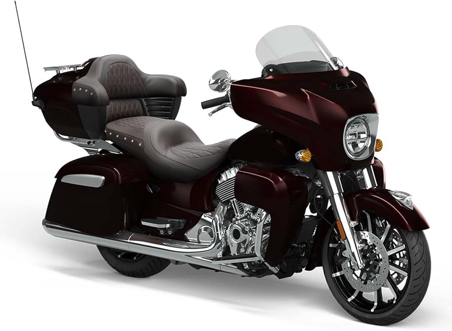 TCMT Coffee Rear Trunk Passenger Backrest Fit For Indian Chieftain 2014-2024 Roadmaster Dark Horse 2020-2024 Chief Vintage 2014-2019 Springfield 2016-2020
