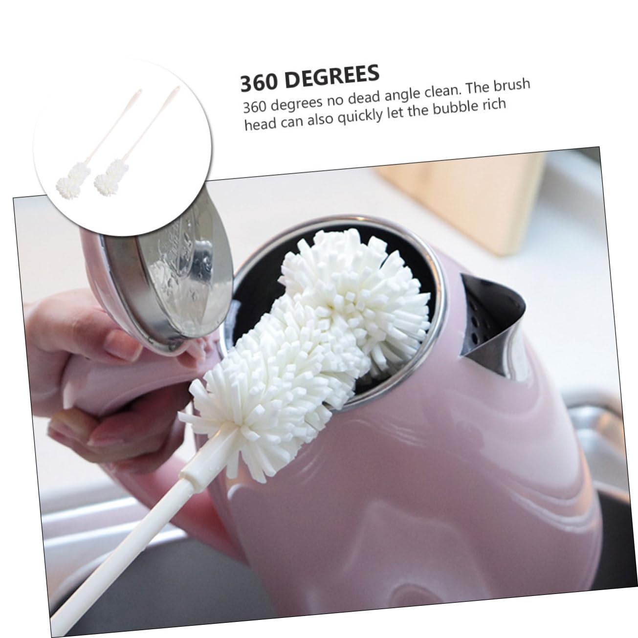 3 Set Spazzole Per Bottiglie Per Bottiglie Strumento Per Cucina E Casa 2 Pezzi*3