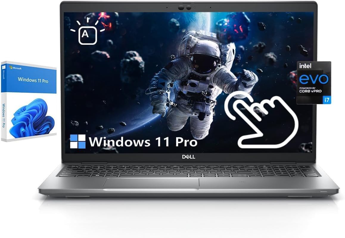 Dell Latitude 5530 Laptop (2022) | 15.6" 1920x1080 FHD Touchscreen | Core i7-1265U - 1TB NVMe SSD - 32GB DDR4 RAM | 10 cores @ 4.8 GHz Win 11 Pro Sliver (Renewed)