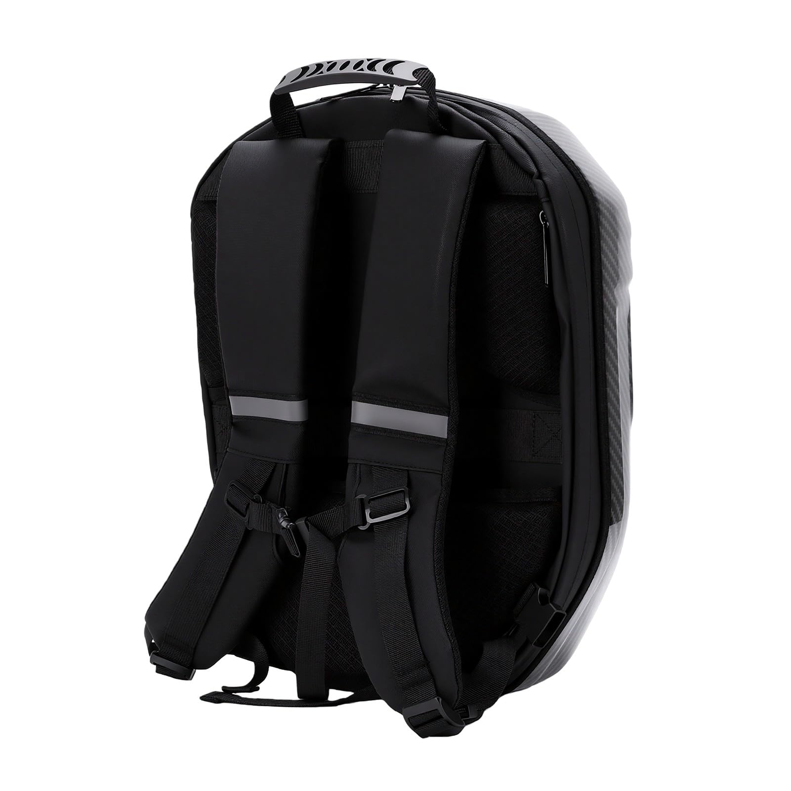 SEAFRONT Zaini Moto per Uomo, Zaino LED Intelligente Controllato da App, Display Programmabile, Guscio Rigido, Borsa per Laptop con Strisce Riflettenti per Ciclismo, Viaggio e Outdoor