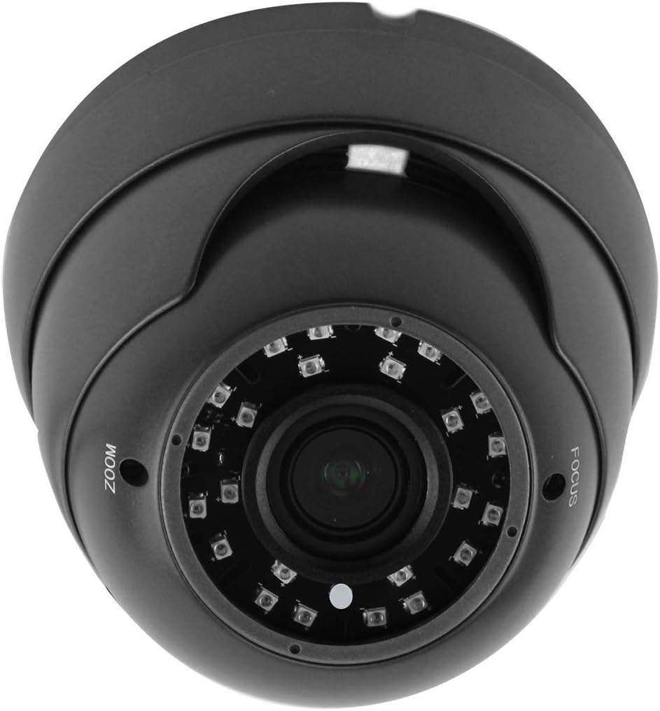 Dome Security Camera 4 in 1 Adjustable Wide Angle Analog AHD Camera,1080P HD 2.8-12 mm HD Varifocal Dome Lens, Weatherproof, Indoor Outdoor Black