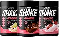 Fullife Kit 3 Shakes com Colágeno Sabores Morango, Baunilha e Chocolate