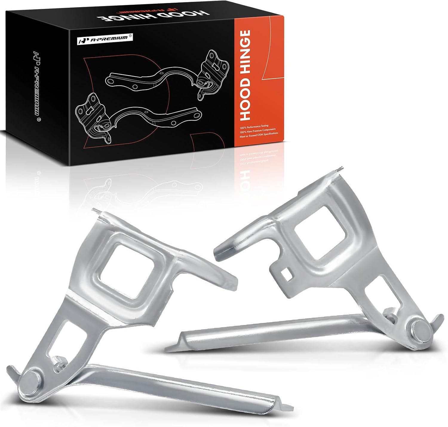 A-Premium Driver and Passenger Hood Hinges Compatible with Honda Fit 2015-2020, Set of 2 Front Left and Right Side Hood Hinges, Replace# 60170TAR000ZZ, 60120TAR000ZZ