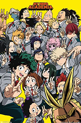 Trends International My Hero Academia - Selfie Wall Poster, 22.375' x 34', Unframed Version,Bedroom