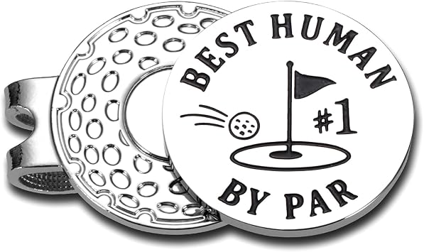 ZZP Golf Gifts for Men Women Golfers Fathers Day Present for Dad Men Golf Ball Marker Hat Clip Golfs Accessories for Men Son Birthday Positive Emotional Support Coworker College Easter Christmas