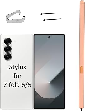 Galaxy Z Fold 6 SPen Fold Edition Z Fold 6 Slim Stylus Pen for Samsung Galaxy Z Fold 5 S Pen and Z Fold 5 Stylus Pen + 2 Tips Orange