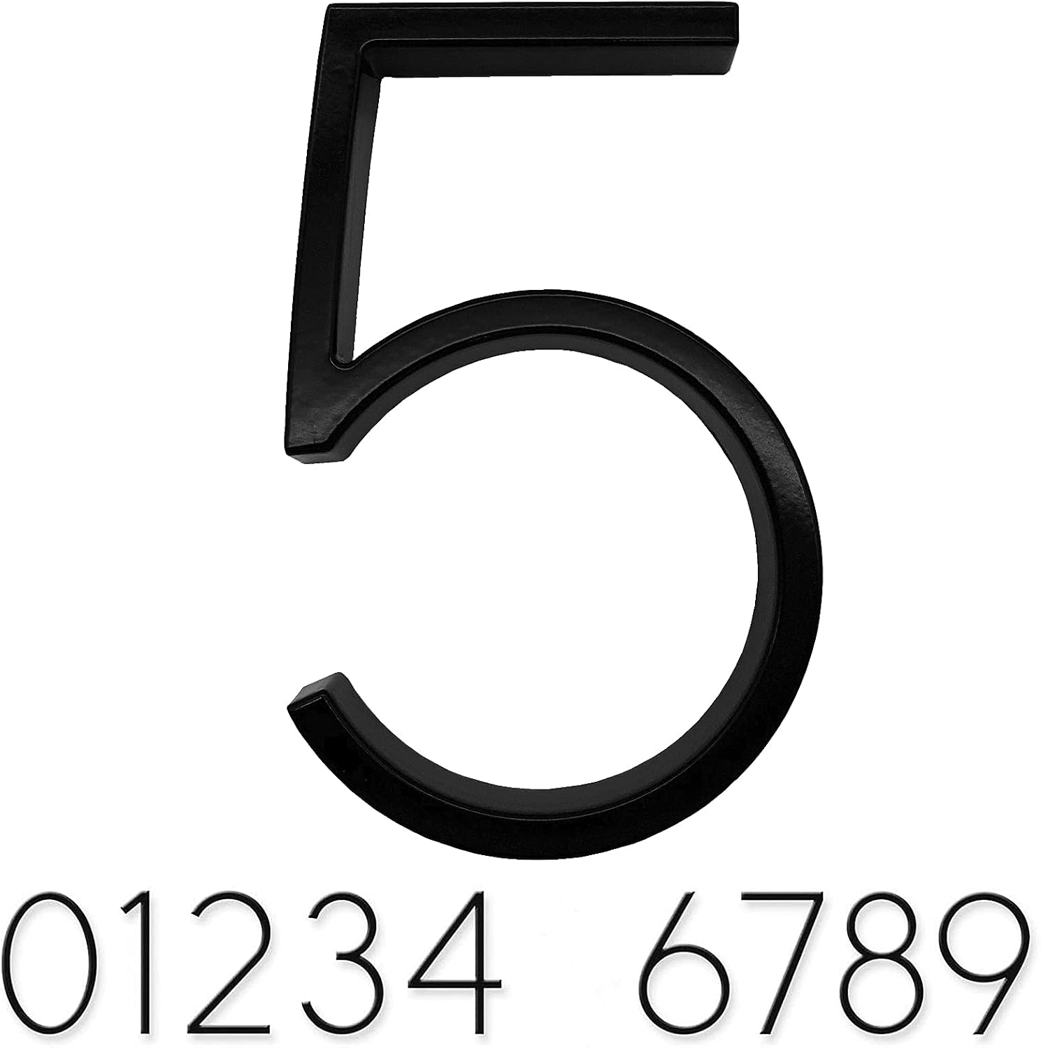 Virtue morals 5 Inch Modern House Numbers Floating House