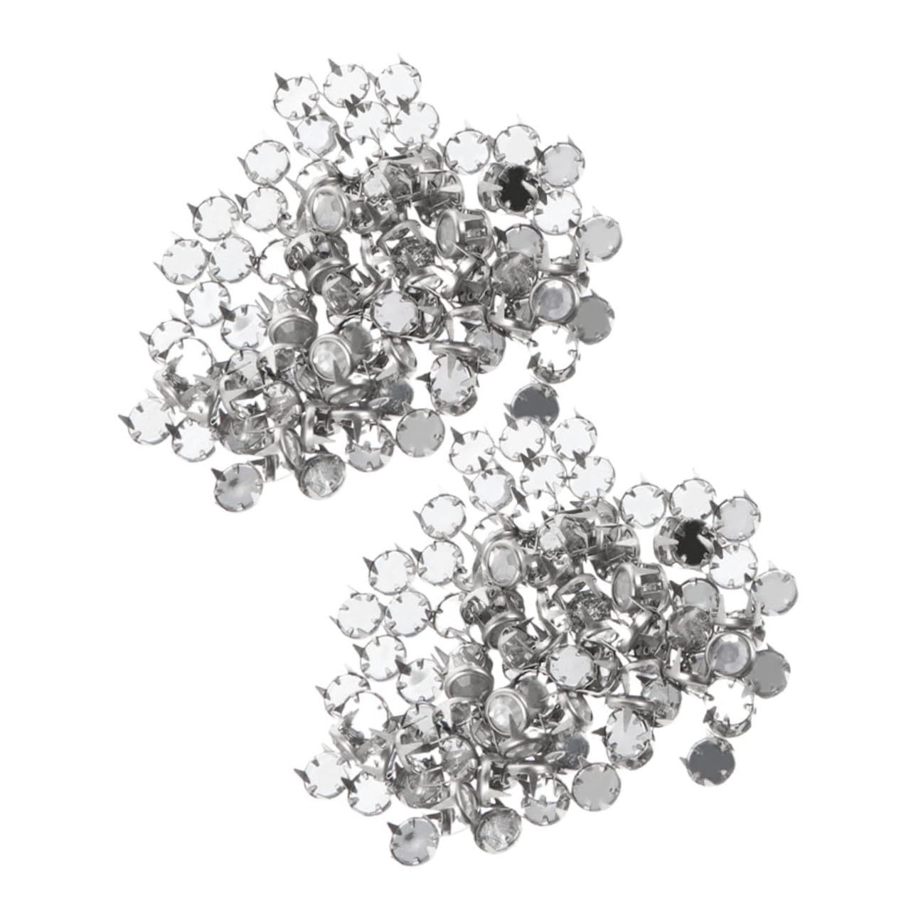 IWOWHERO Dressmaking Claw Nails 100pcs Metal Rivets Round Spike Studs for Clothing DIY