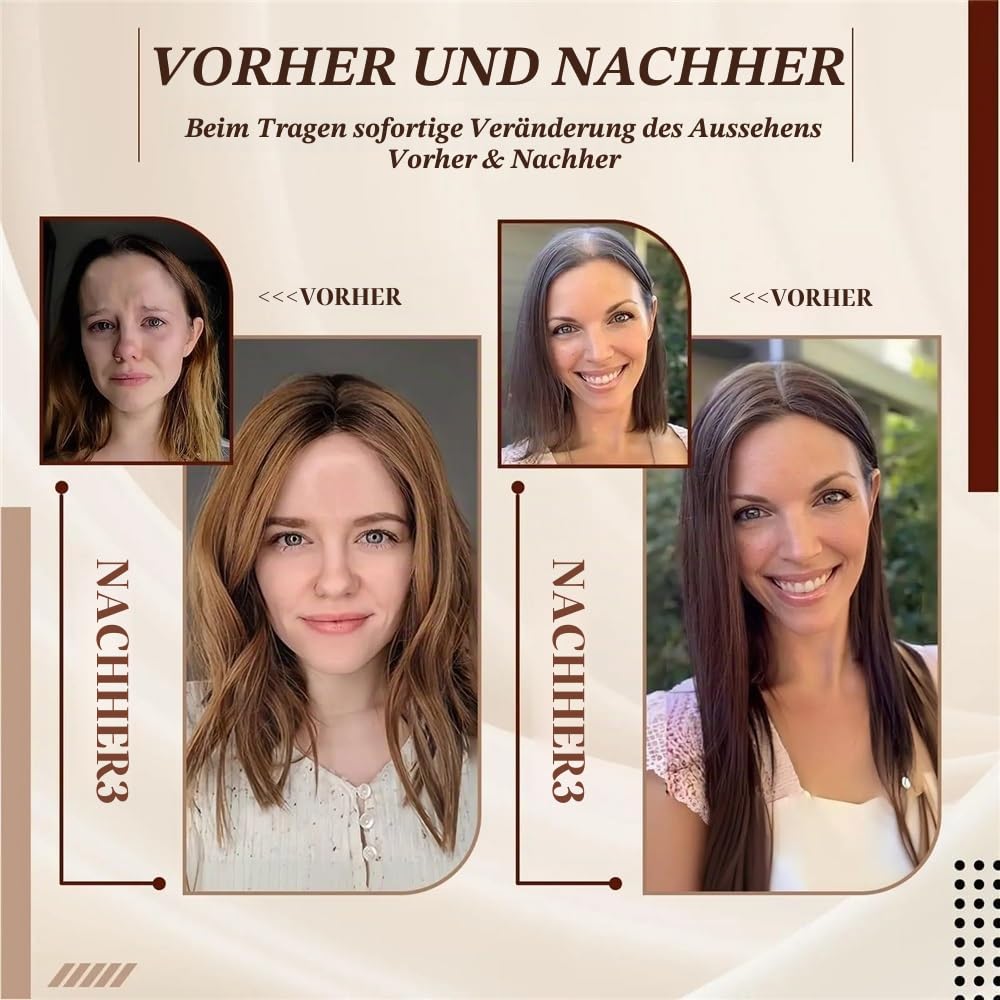 Echthaar-Topper, Haarteile, Mittelteil, Damen, Spitzenbasis, Clip-In, 11,4 x 12,7 cm, Topper, 30,5 cm Fügt Haarvolumen hinzu(Ombre blonde)
