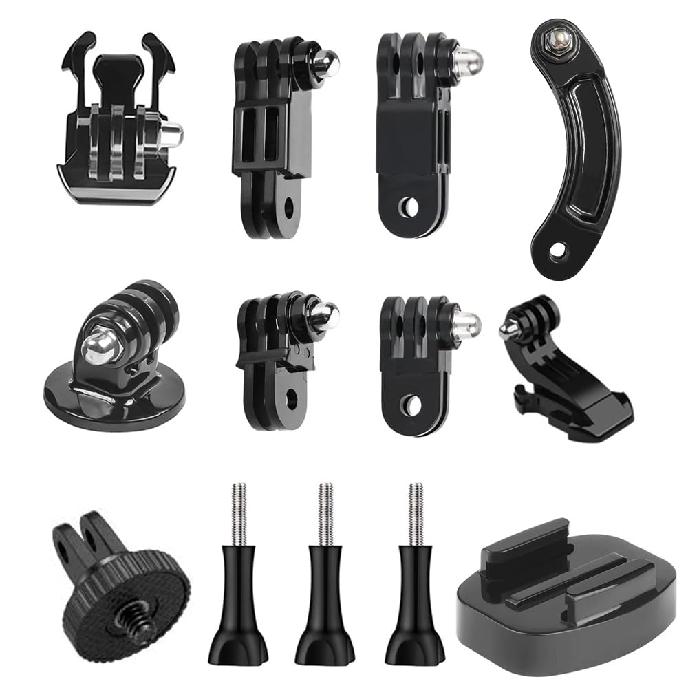 Basic Mount Accessories Quick Release Buckle, J-Hook Buckle Compatible With GoPro Hero 12, 11, 10, 9, 8, 7, (2018), 6, 5, Session, Xiaomi Yi, Sjcam (13pcs)