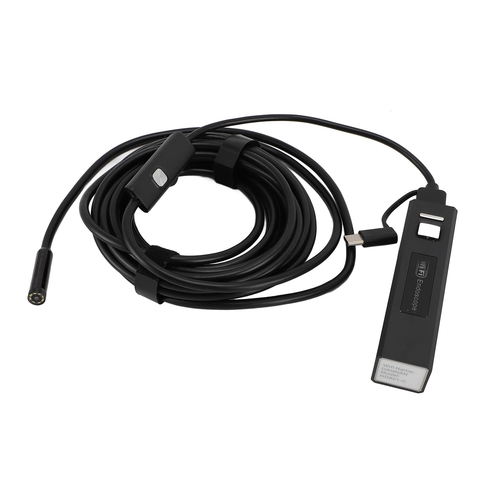Cocoarm Endoskopkamera, PVC-Endoskop-Inspektionskamera, 8 Mm, 1200P HD mit 8 LED-Leuchten, IP68-Sonde, 70-Grad-Ansicht, für Rohr, Auto, Motor, Abfluss, Sanitär, HVAC, Zuhause, Heimwerker