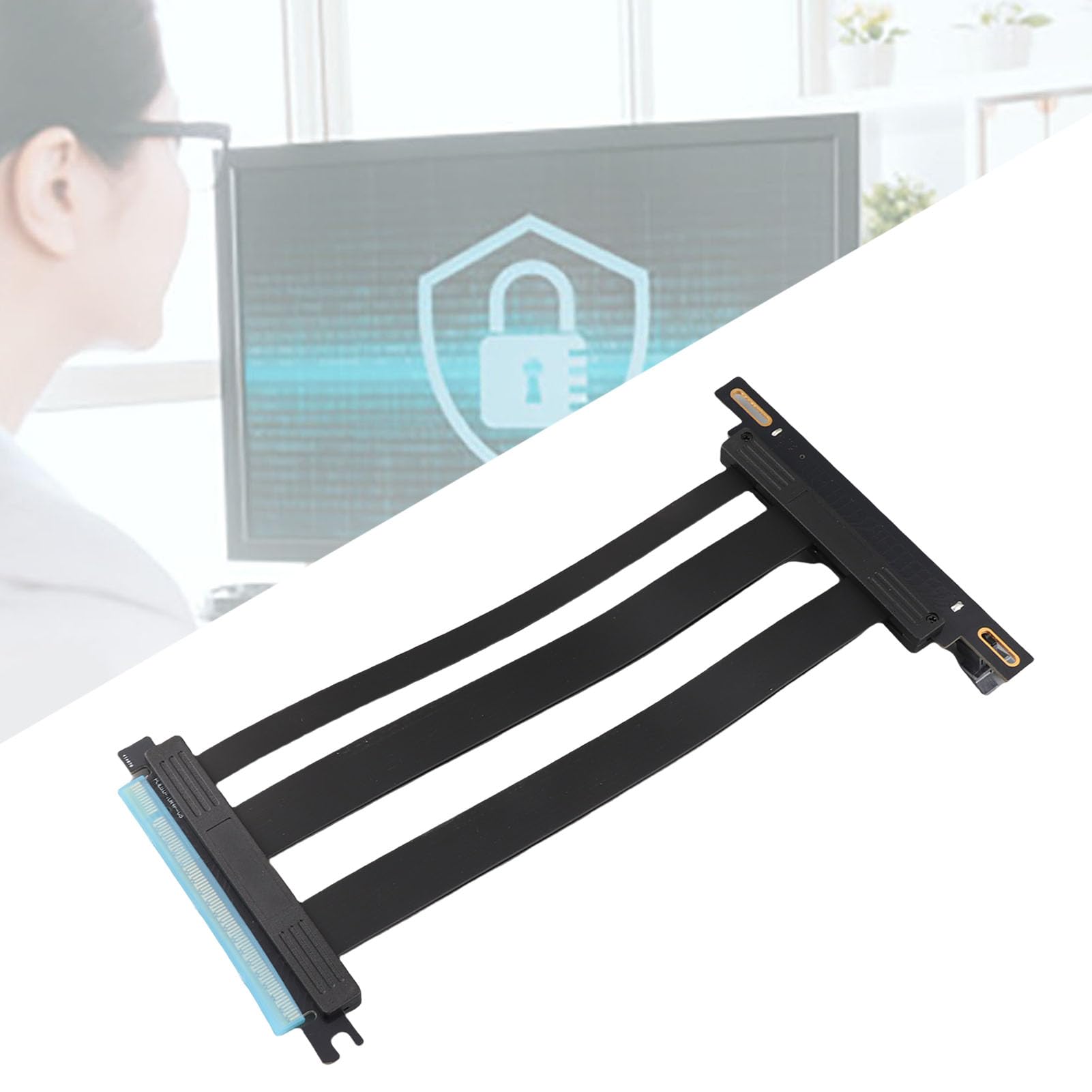Tangxi Szybki Przedłużacz Karty Graficznej PCIe Gen5 X16, Kompaktowy i Wszechstronny do Komputerów PC, 20 Cm