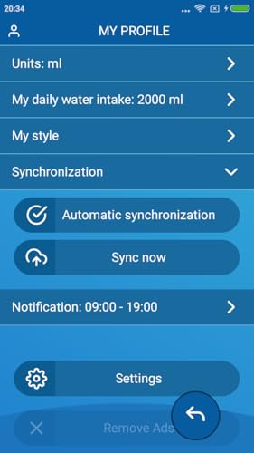 Lembrete para beber água