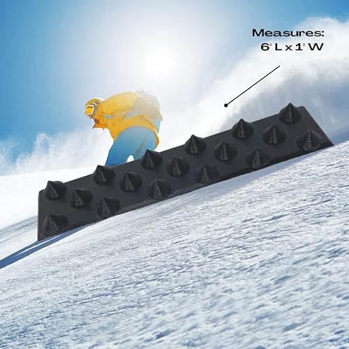 Miniatura 12 de FRESHe Almohadilla de snowboard - Patrón de espiga de perfil bajo - Almohadilla de pisoteo especializada diseñada para un mejor agarre y adherencia