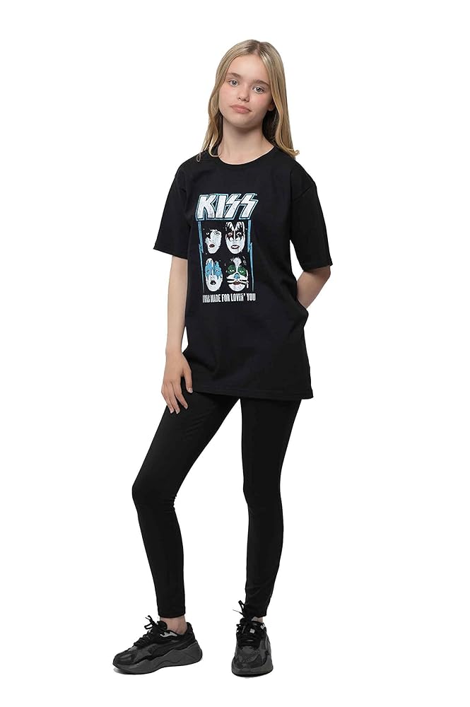 Amazon.com: Kiss Kids T Shirt Made For Lovin You Band Logo