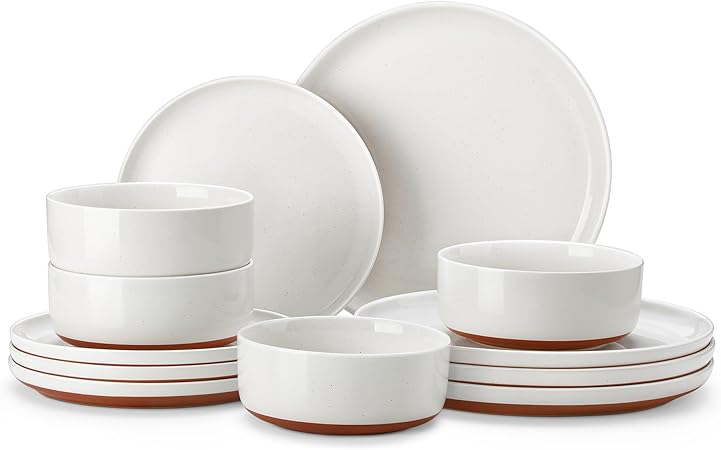 MALACASA Plates and Bowls Sets