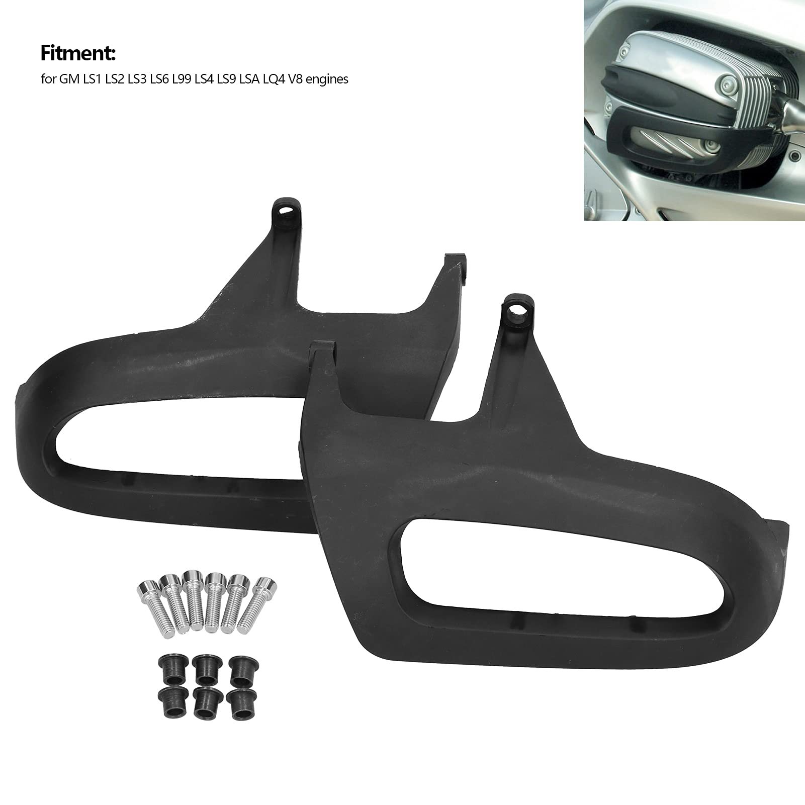 Cubierta de cilindro, cubierta protectora de cilindro de motor de motocicleta Protector de cilindro para R1150R / R1100S / R1150RS / R1150RT / 1100GS / R1150 20012003