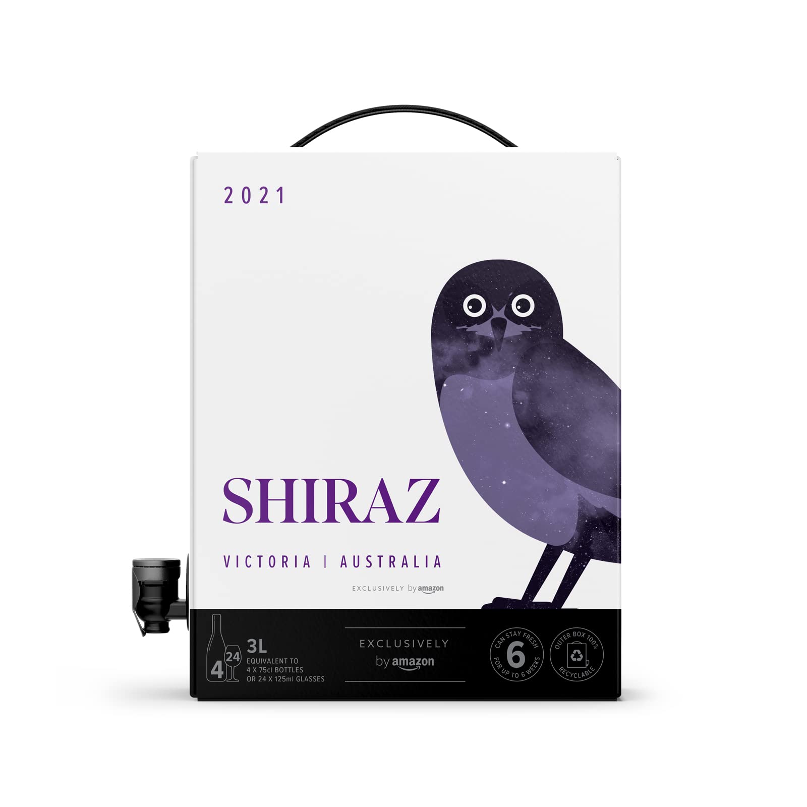 by Amazon Australischer Shiraz, 3-Liter-Beutel in einer Box