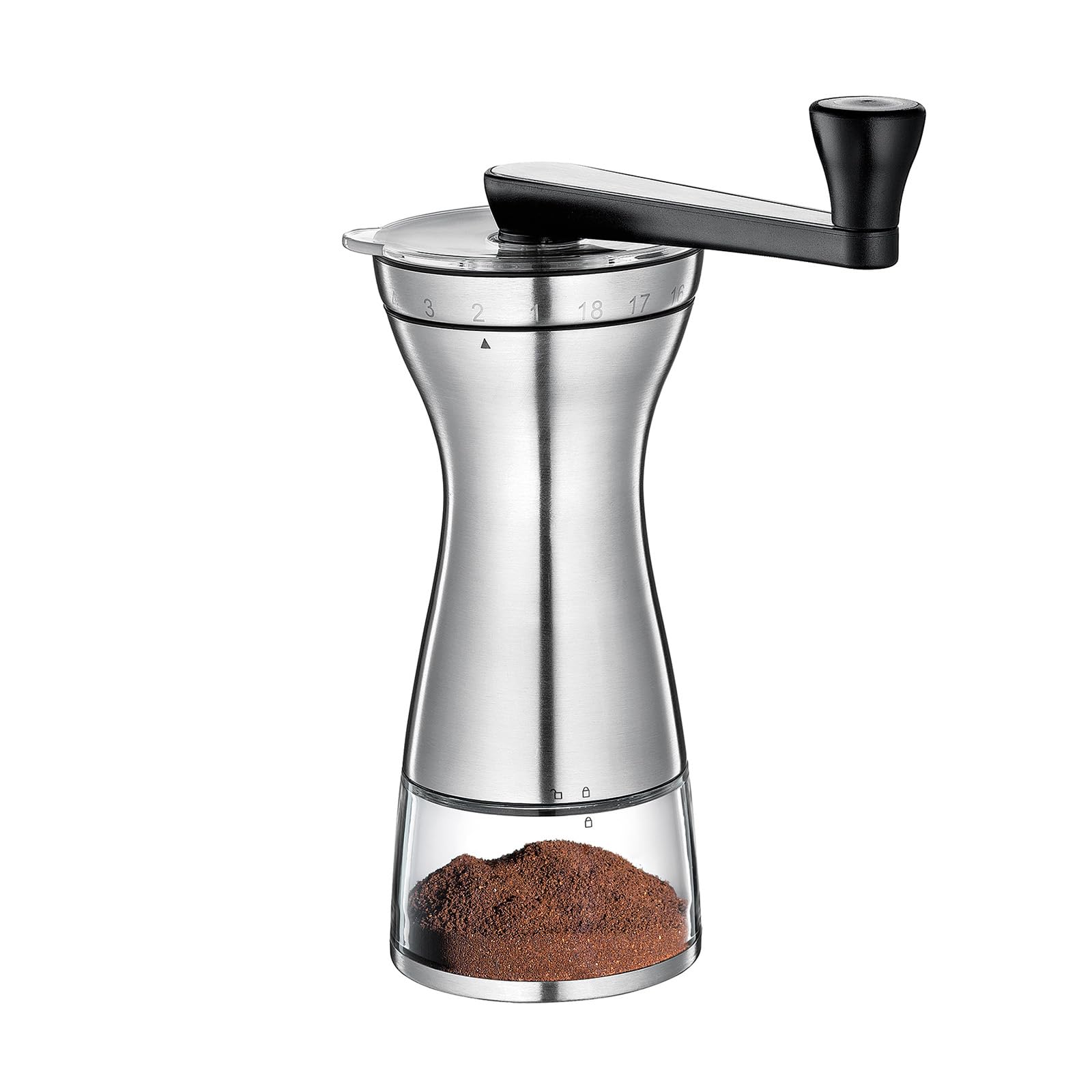 Zassenhaus 041156 Kaffeemühle Edelstahl Silber, 25 x 9 cm