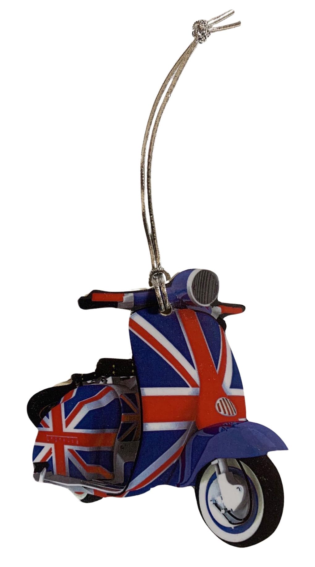 Union Jack Scooter Christmas Tree Decoration - Scooter Gift MS6-D