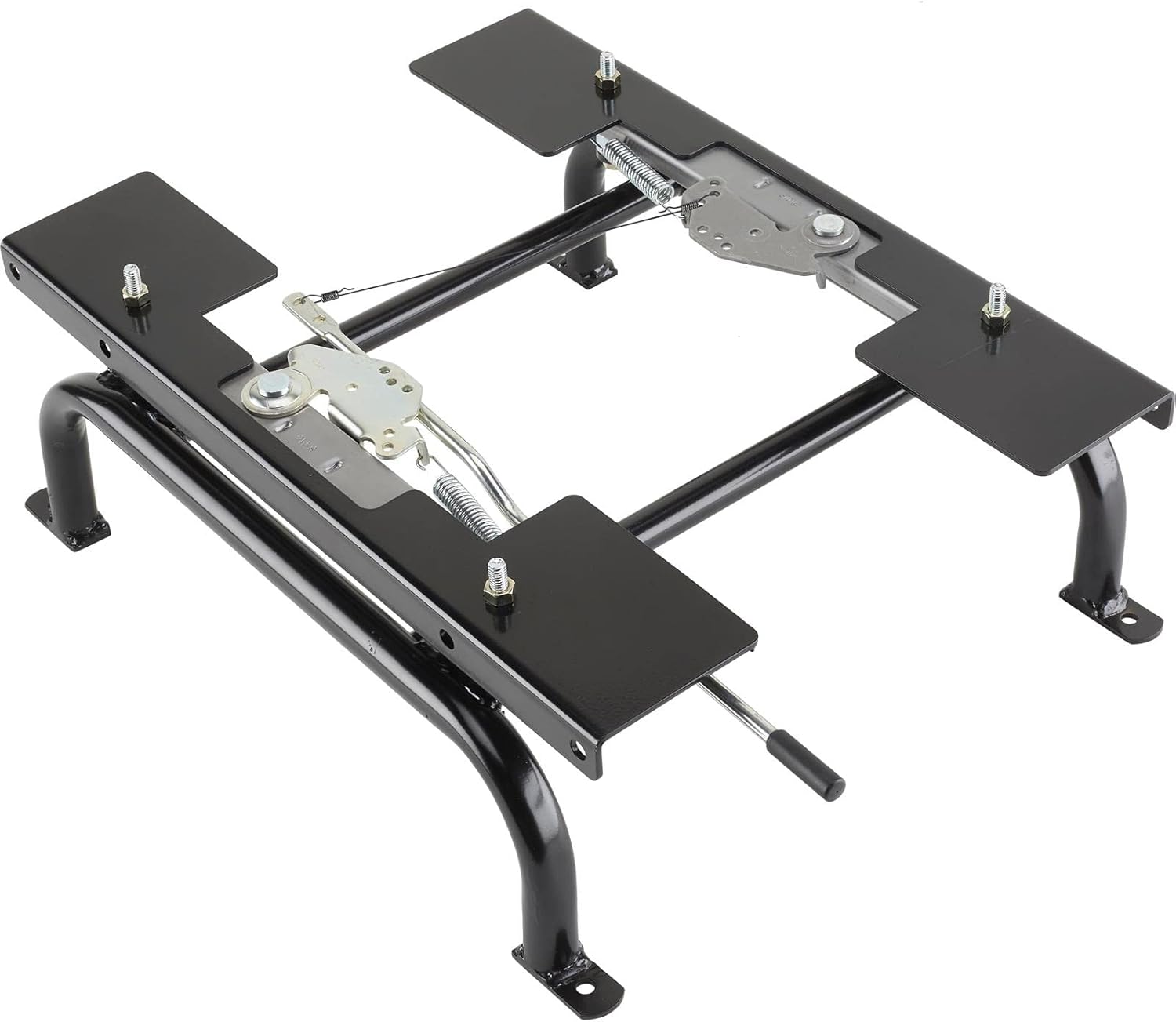 Universal Seat Mounting Frame Kit with 7-Inch Slider for Bucket Seats, Tubular Steel, Suitable for Early Cars & Trucks, 15-1/2" Wide x 17-1/2" Long, Requires Customization for Contoured Floors