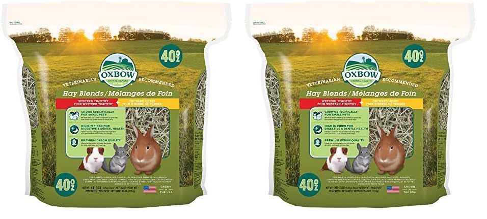Oxbow Animal Health Hay Blends - Western Timothy & Orchard - 40 oz. (Pack of 2)