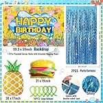 Sponge Birthday Decorations Kit - 153Pcs Under the Sea Party Supplies with Balloon Arch, Backdrop & Video Guide - All-in-One Vibrant Decor for Kids & Teens Birthday, Easy No-Stress Setup - Image 4
