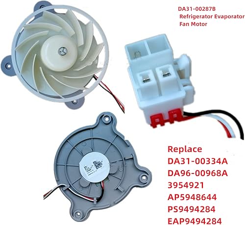 Miniatura 3 de Motor de ventilador de evaporador de refrigerador DA31-00287B actualizado (OEM) compatible con refrigerador Samsung reemplaza DA31-00334A