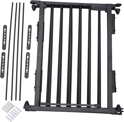 Miniatura 6 de Olesil - Puerta de bebé de 120 pulgadas de ancho para chimenea, valla de seguridad para montaje en pared, 6 paneles, barrera para puerta de bebé,