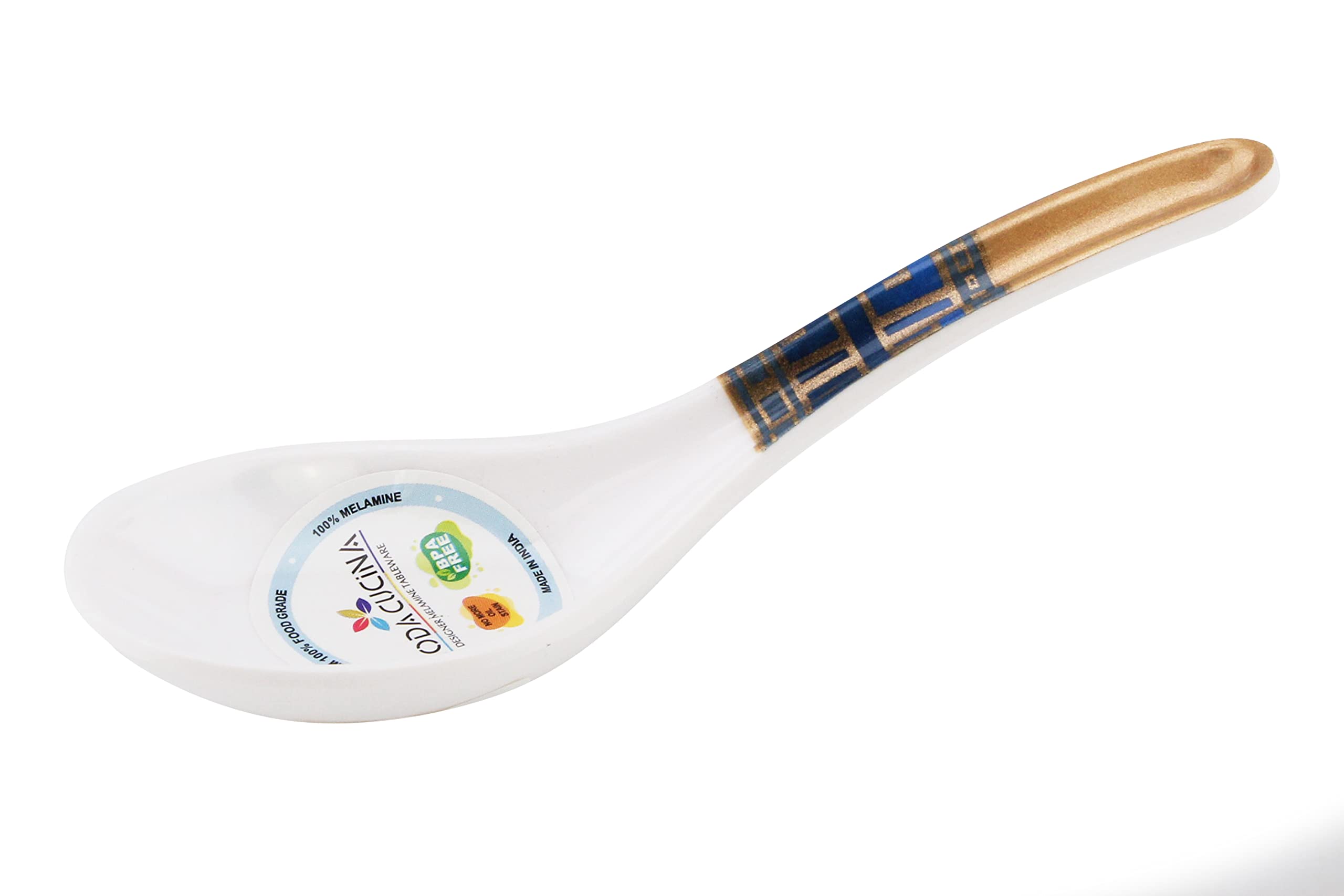 Moda Cucina Melamine Stylo Soup Spoon Majestic Blue 13.5Cm Esma Approved, Mcs-5111-Mb