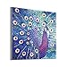 UmbWorld DIY 5D Diamond Painting, Crystal Rhinestone Diamond Embroidery Paintings Pictures Arts Craft by Number Kits for Adults Kids (Peacock 1)