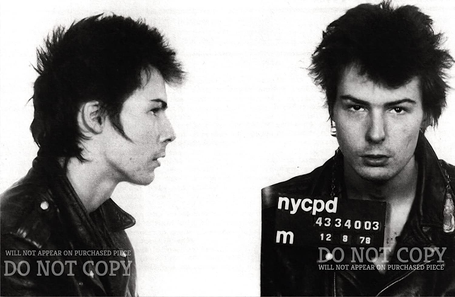 Amazon.com: Sid Vicious Mugshot Photograph 11 X 17 - Magnificent