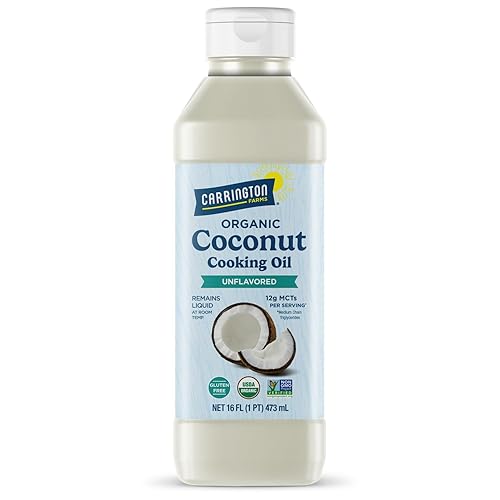 Carrington Farms Sin gluten sin hexano sin OMG libre de grasas hidrogenadas y trans en una botella sin BPA aceite de cocina lĂquido de coco sin Carrington Farms Sin gluten sin hexano sin OMG libre de grasas hidrogenadas y trans en una botella sin BPA aceite de cocina lĂquido de coco sin