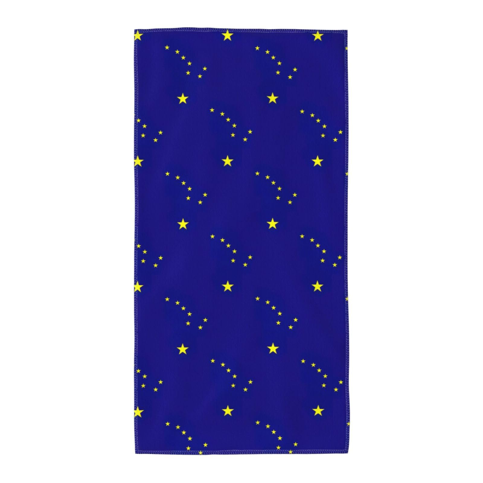 DIEzig Alaska State Flag Fashion Printed Long Bath Towel For Pool Side Seaside Holiday