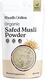 Safed Musli Root Powder, White Musli, Swet Musli, Chlorophytum Borivilianum (100 Gram)