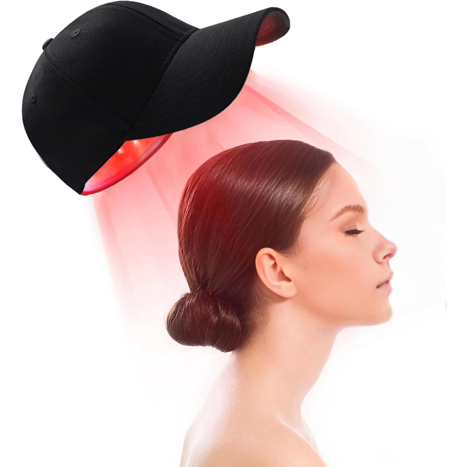 Bonnet de Croissance des Cheveux de thérapie par la lumière Rouge pour Hommes et Femmes, Appareil de thérapie 660 Nm et 850 Nm pour la Repousse des Cheveux, 82 LED
