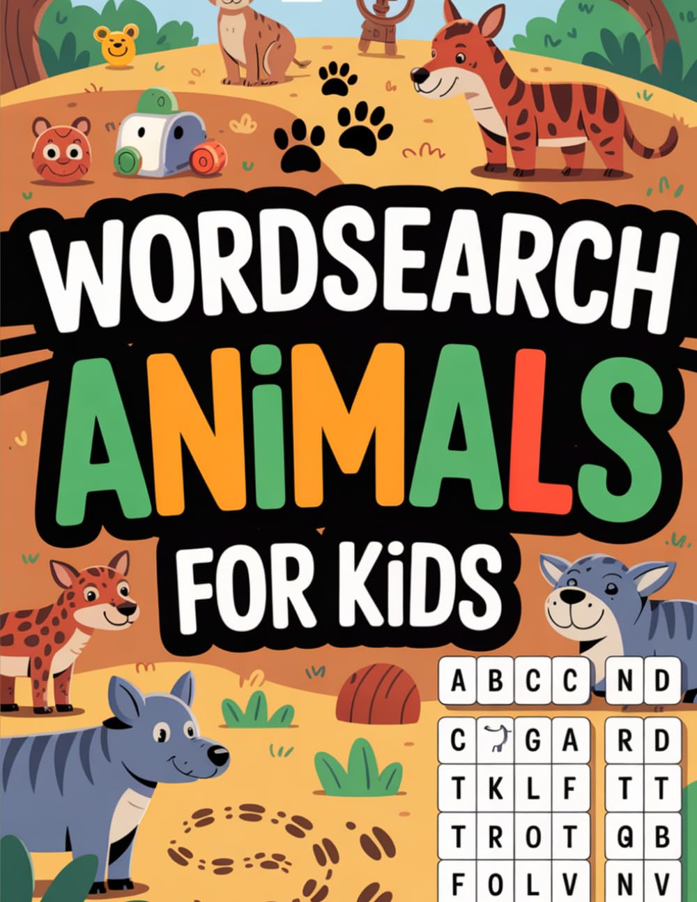 Wordsearch Animals for Kids: Engaging Puzzle Activity Book for Grade School Ages 6-8 with Morning Routine