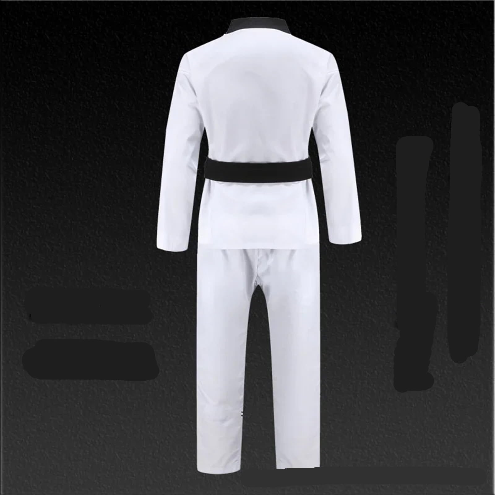 Traje De Judo Trajes de Judo, Disfraces, Ropa, Uniformes Blancos de Taekwondo, Karate, Judo, Dobok, Ropa for Adultos, Uniforme Gi de Manga Larga Unisex(160cm)