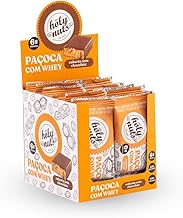 DISPLAY DE PAÇOQUINHA COM WHEY COBERTA COM CHOCOLATE
