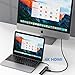 USB C Hub Ethernet Adapter, 6 in 1 USB 3.0 Docking Station with 10/100/1000 Gigabit Ethernet, 3 USB 3.0, HDMI 4K 30HZ, 5inch Durable Cable with 100W PD Charge USB C Dongle Adapter for MacBook 2022