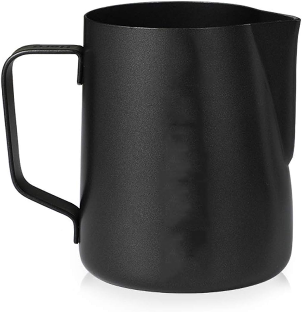 Stainless Steel Coffee Latte Pot Large Capacity Milk Froth Pot Fancy Beak Coffee Pot Stainless Steel Double Insulated Gravy Boat/Sauce (Color : A) (B)