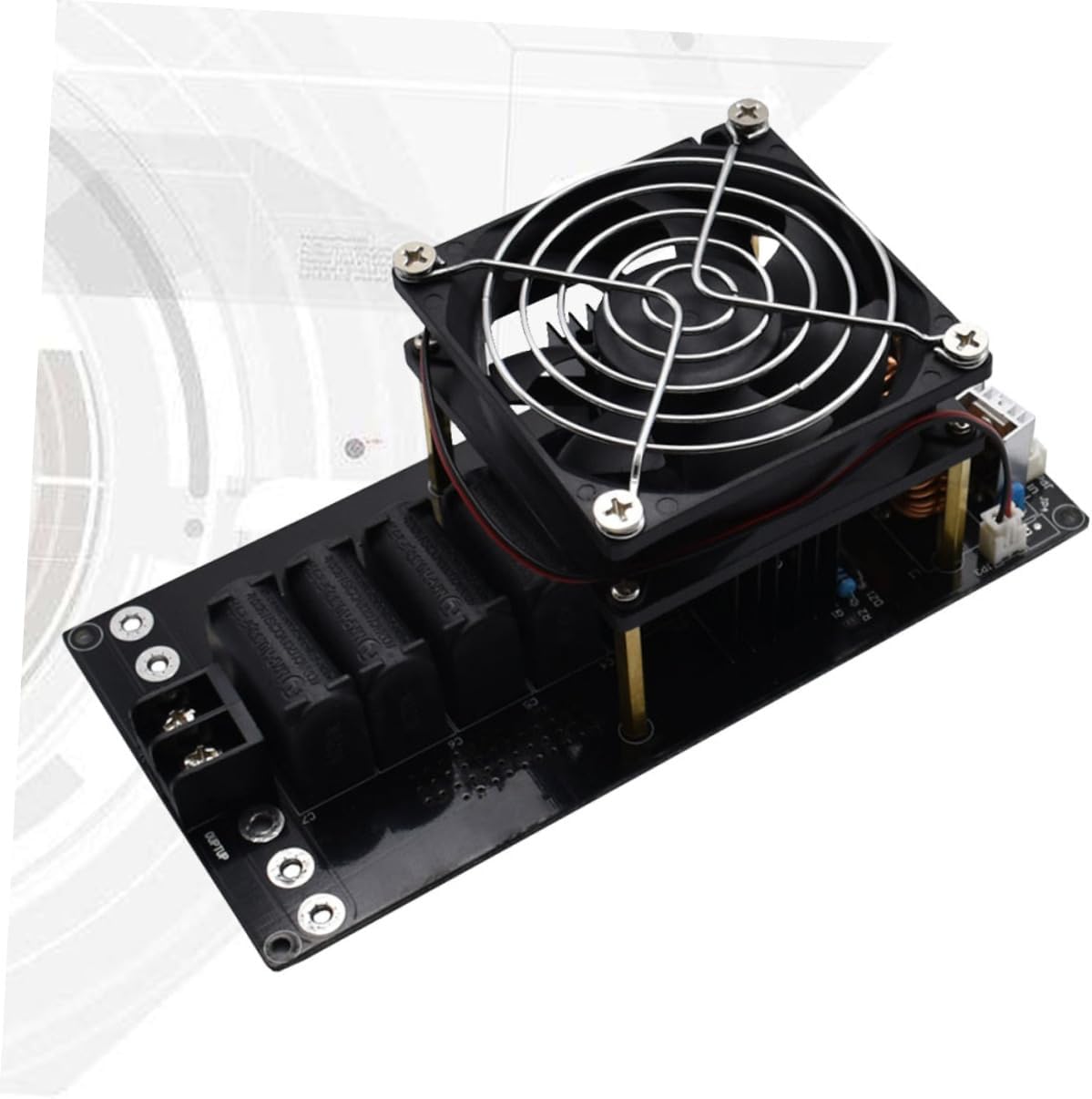 jojofuny Low Voltage Induction Heating Board 1000w 12v-36v Induction Heater Module Anti-static Heat Sink