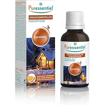 Puressentiel - Huiles Essentielles pour Diffusion - Diffuse Cocooning - 100% pures et naturelles - Aide à créer une ambiance réconfortante - 30 ml