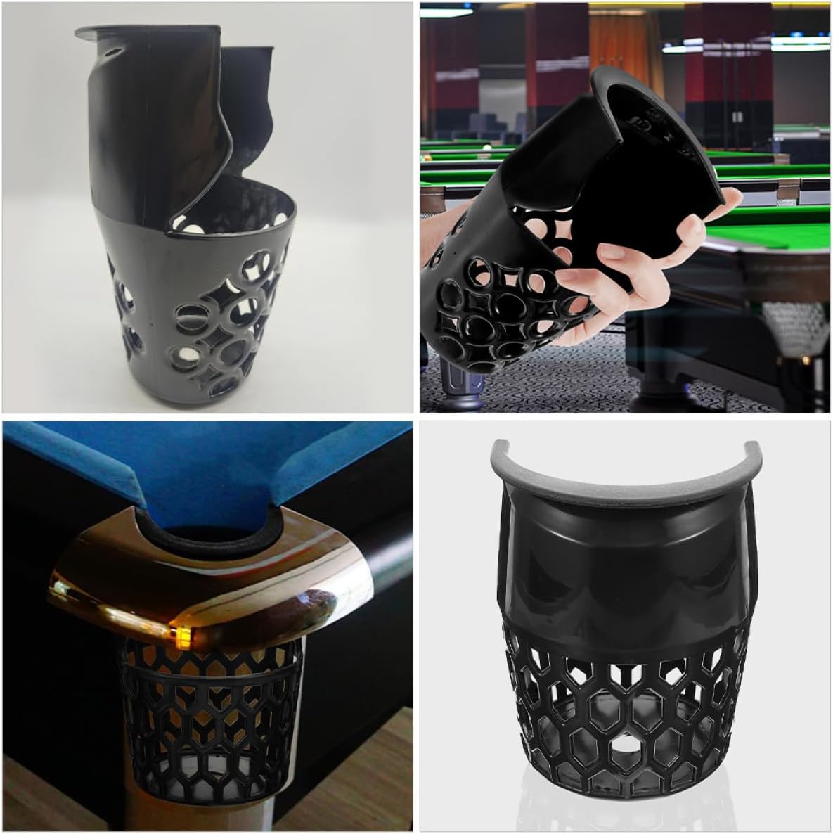 VICASKY Billiard Table Pocket Replacement Pool Table Pocket Liner Plastic Drop Ball Net 200mm X 130mm Accessory for Home and Club Use