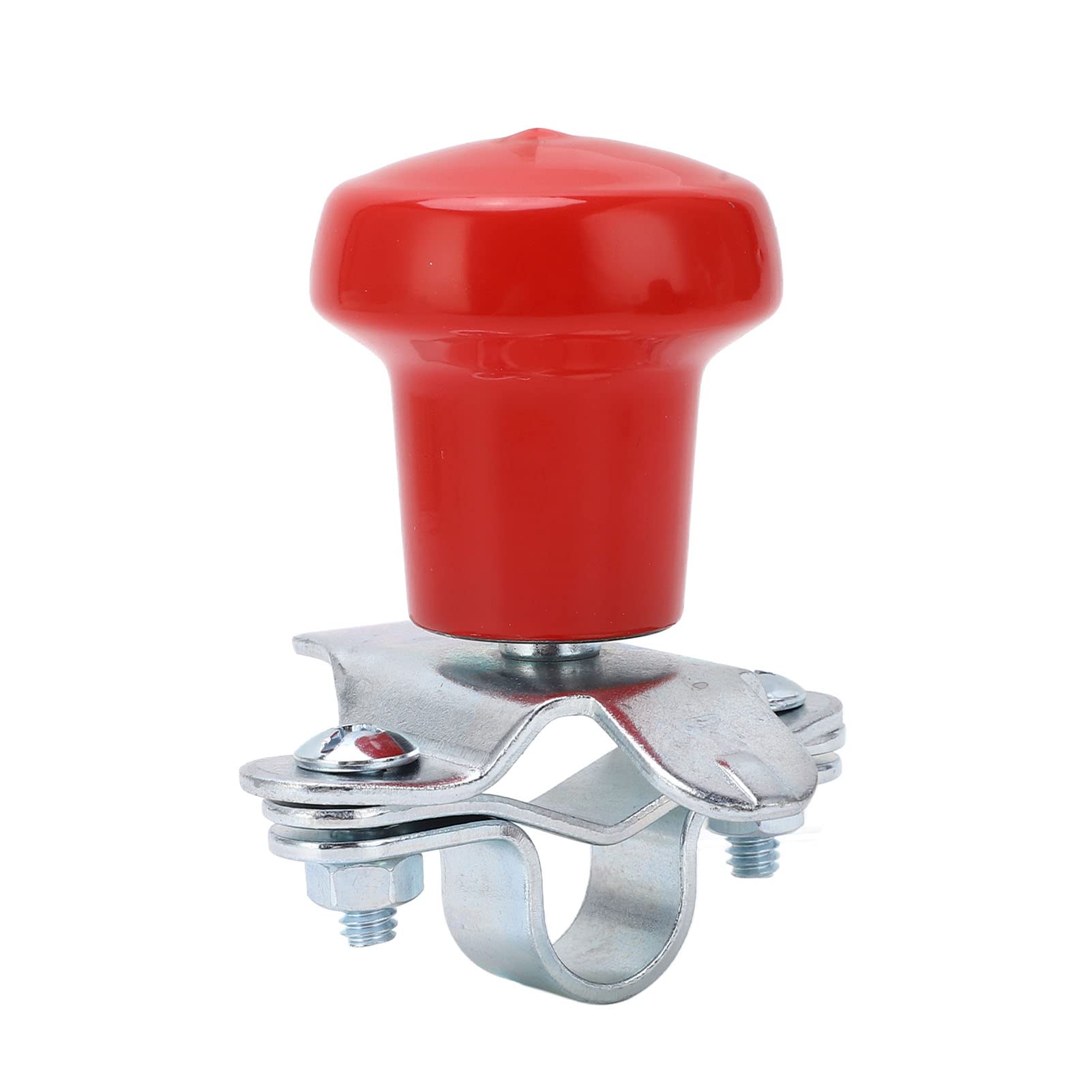 Pommeau de Volant Universel pour Voitures, Camions, Bateaux, Tracteurs – Poignée d'assistance Rouge à Rayons Profonds pour Une Conduite sans Effort
