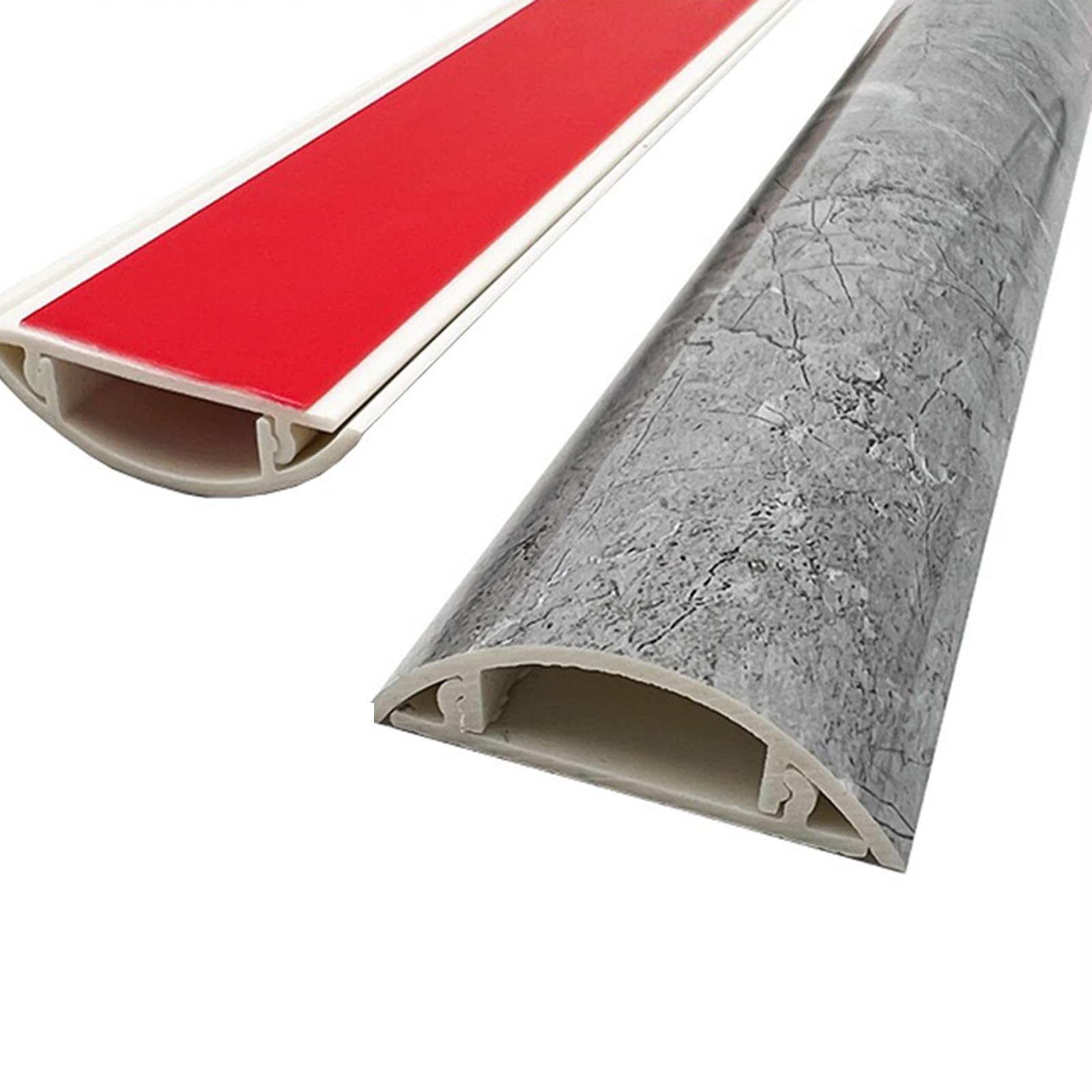 Passacavi Copri Cavo Rimovibile Autoadesivo, Protezione Del Cavo Del Pavimento Gestione Dei Cavi A Semicerchio, Protettore Del Canale Del Cavo Di Rete Del PVC Durevole Largo 5 Cm (Color : Style 6, S